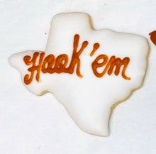 Load image into Gallery viewer, University of Texas themed cookies
