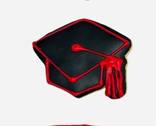 Load image into Gallery viewer, University of Oklahoma graduation themed cookies