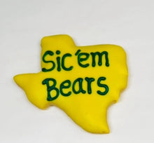 Load image into Gallery viewer, Baylor University themed cookies