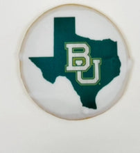 Load image into Gallery viewer, Baylor University themed cookies