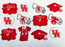 Load image into Gallery viewer, University of Houston themed cookies