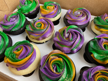 Load image into Gallery viewer, Mardi Gras cupcake box-6pcs