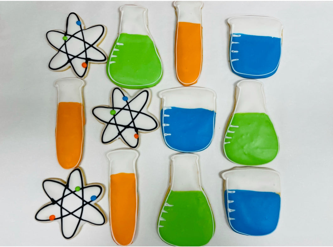 Science themed cookies