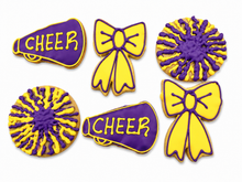Load image into Gallery viewer, Cheerleading themed cookie cookies

