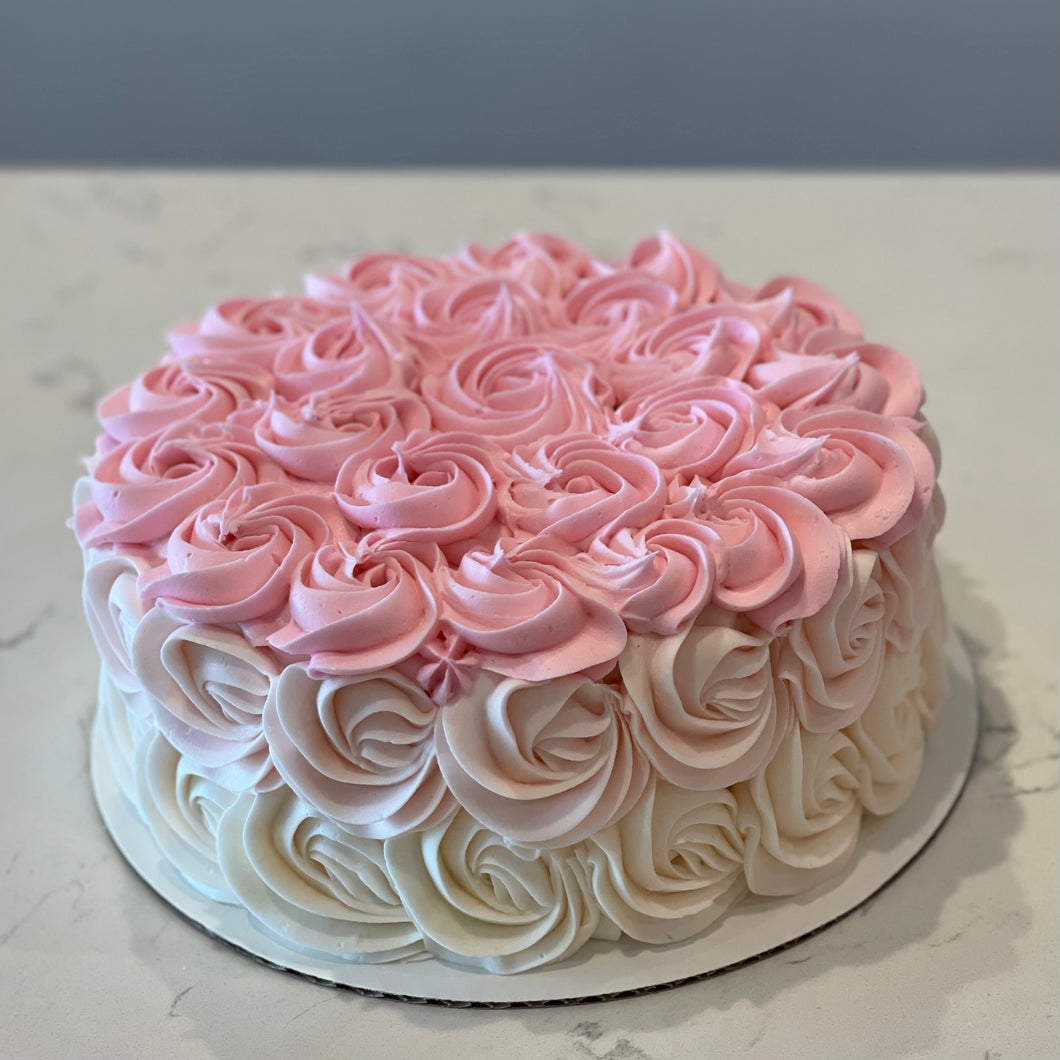 Ombré Rosette Cake