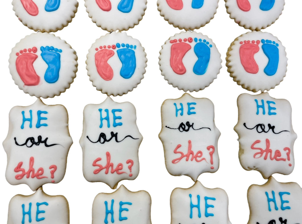 Gender Reveal Cookies