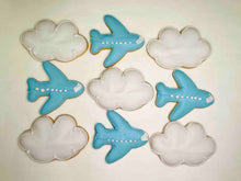 Load image into Gallery viewer, Airplanes and Clouds Cookies
