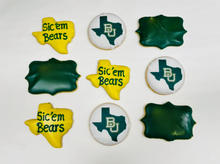 Load image into Gallery viewer, Baylor University themed cookies
