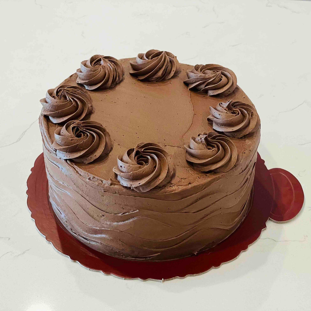 Chocolate Cake with chocolate butter cream icing