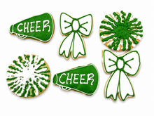 Load image into Gallery viewer, Cheerleading themed cookie cookies
