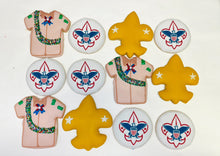 Load image into Gallery viewer, Boy Scouts / Eagle Scouts themed cookies
