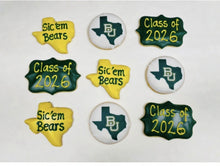 Load image into Gallery viewer, Baylor University themed cookies
