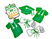 Load image into Gallery viewer, Primary Colors Graduation cookies
