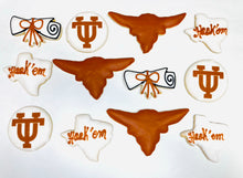 Load image into Gallery viewer, University of Texas themed cookies
