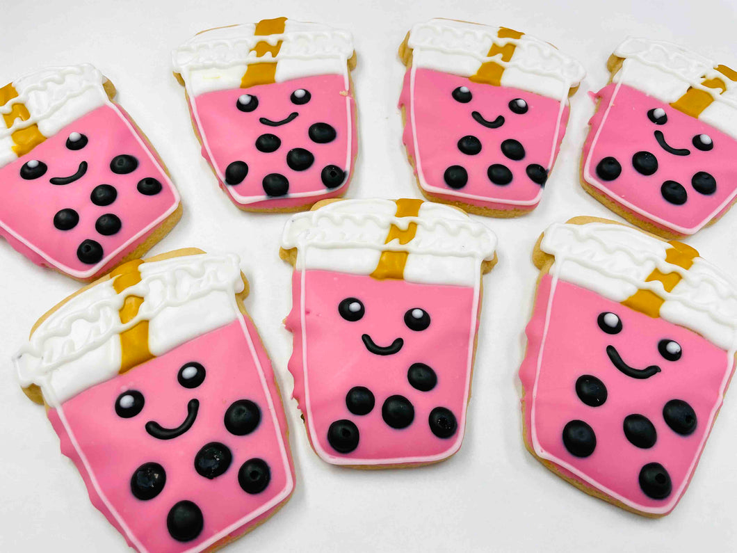 Boba Tea Themed cookie