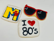 Load image into Gallery viewer, I heart 80s, MTV, Sunglasses Cookies
