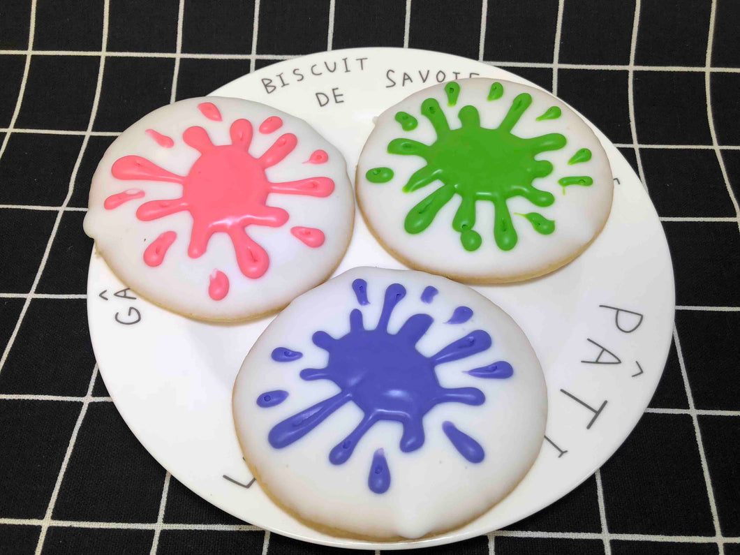 Paint Splatter / Slime/ Paintball Cookie