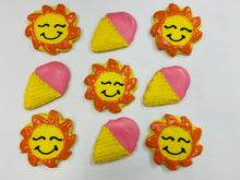 Load image into Gallery viewer, Summer Fun, Sun, Ice Cream Cone Cookies
