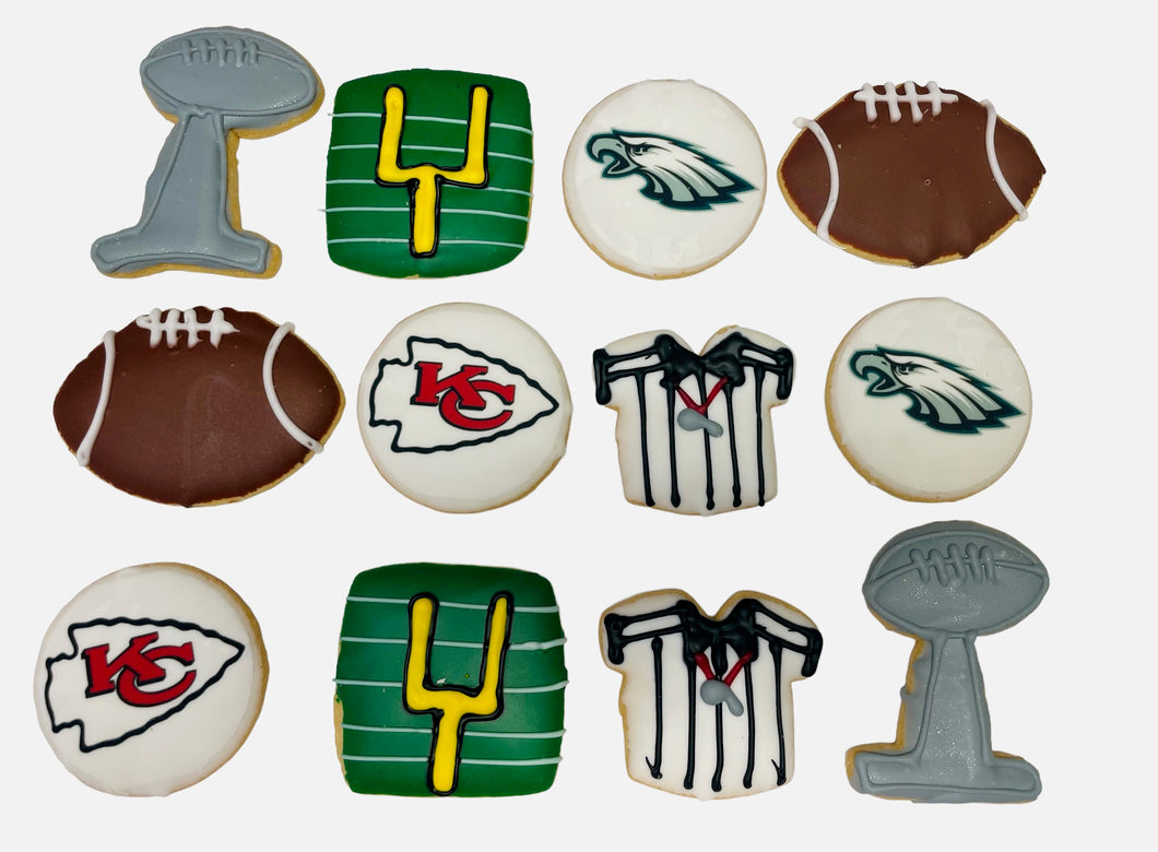 Super Bowl cookie-12 pcs