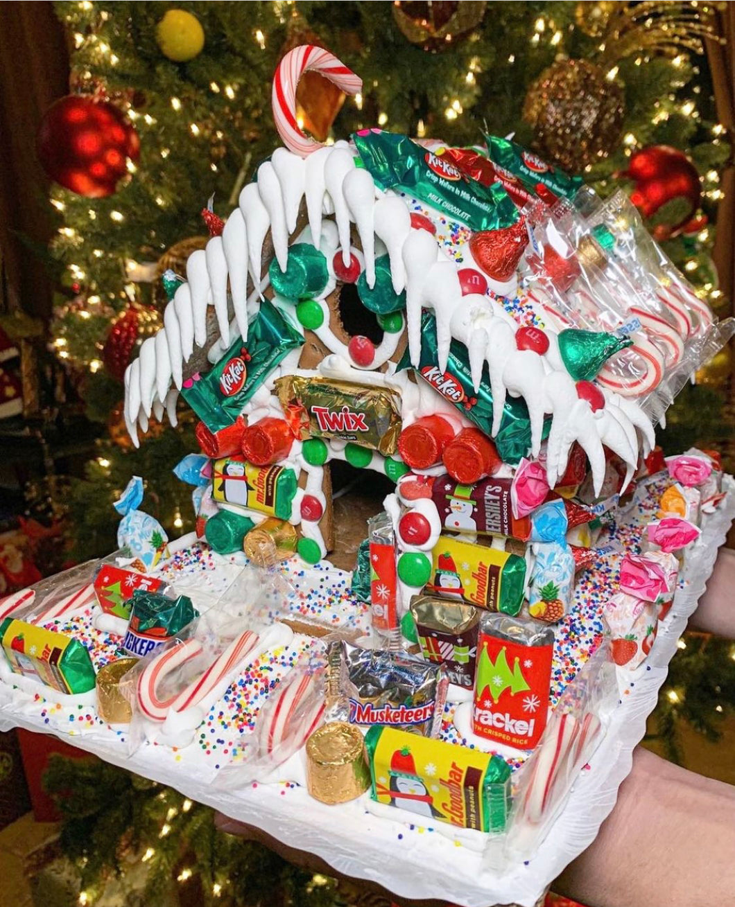 Decorated Gingerbread house