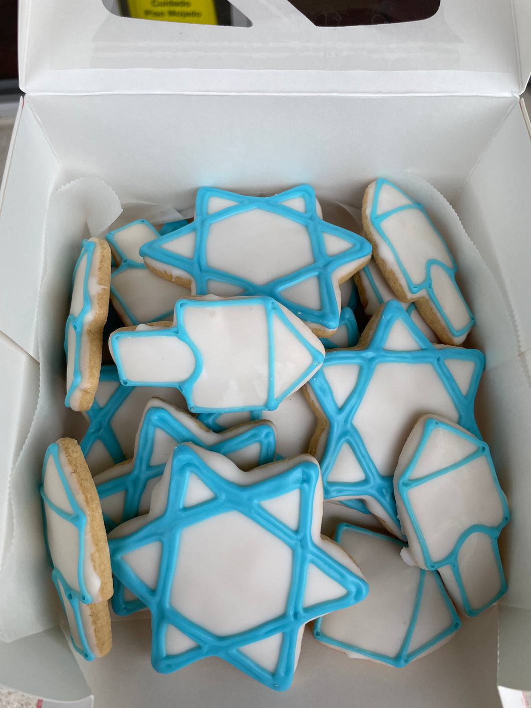 Hanukkah cookie box- 12pcs