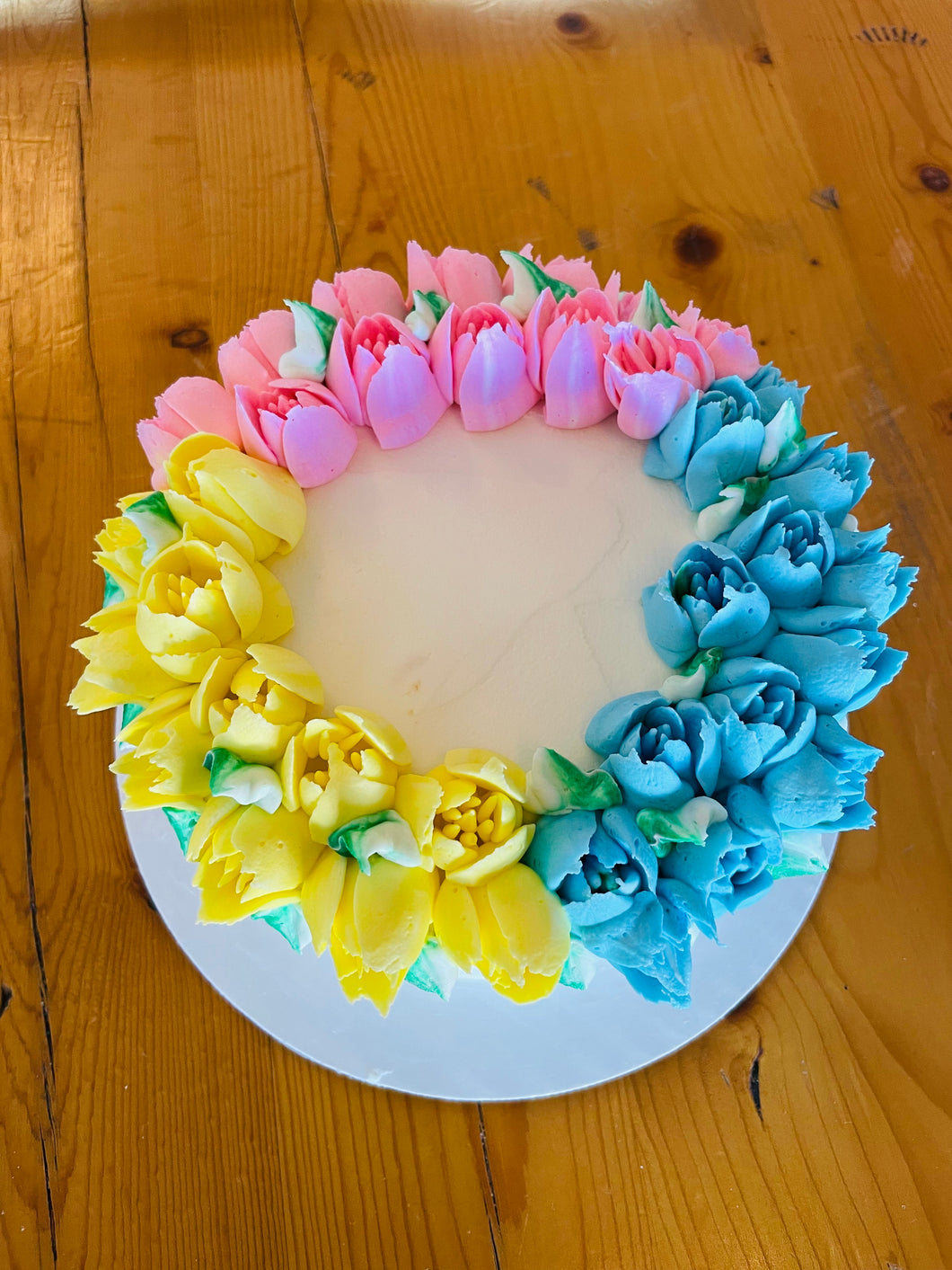 Flower decorated Cake